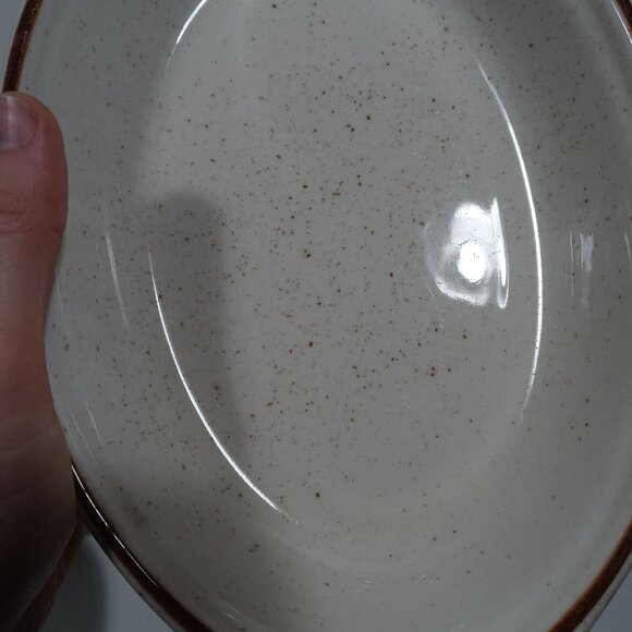 Syracuse China Speckled Brown Oval Au Gratin Dish Vintage 12-C - Picture 3 of 11